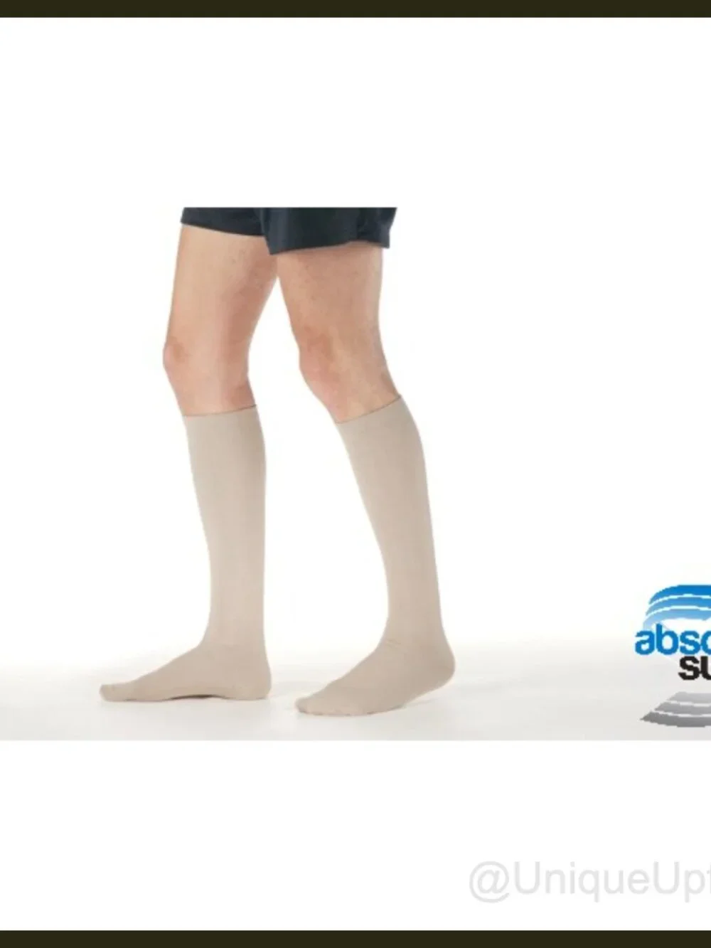 Men's Opaque Compression Socks 20-30mmHg Reinforced Heel Toe Made in USA
